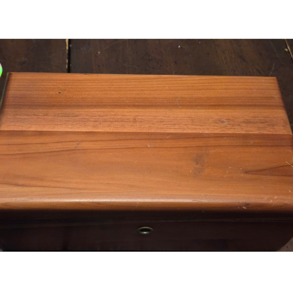 Lane Miniature Cedar Chest 9x5 Brown Vintage Keepsake Box Tamura & Co